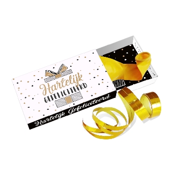 Paper Art Greeting Box - Hartelijk gefeliciteerd