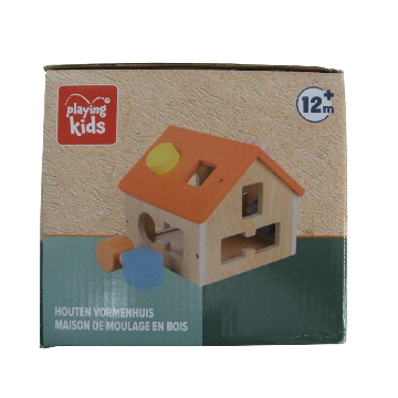 Houten vormenhuis (9-delig)