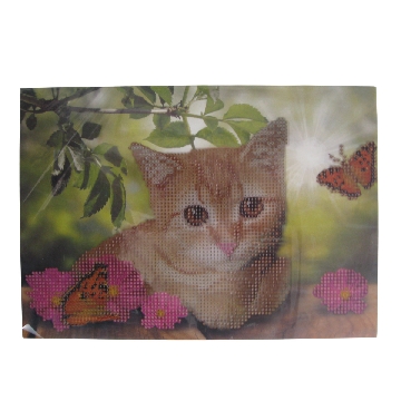 Diamond painting A4 (karton) - Poes