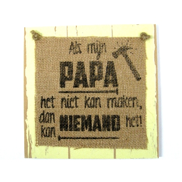 Paper Dreams houten bord - Papa