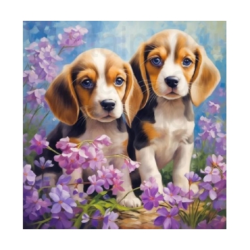 Diamond Painting - Beagle - 20x30cm