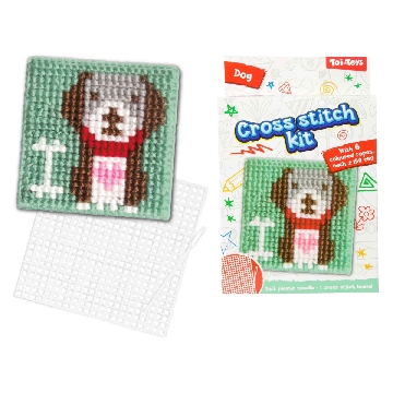 Borduurset kruissteek - Hond