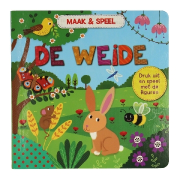 Kartonboek - Maak & Speel - De weide