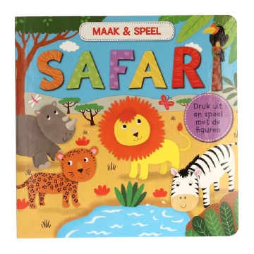 Kartonboek - Maak & Speel - Safari