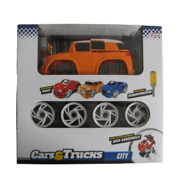 Toi Toys - Auto bouwpakket - Oranje truck