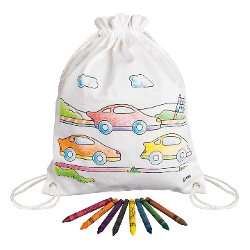 Tas om zelf te kleuren - Auto's