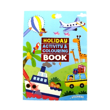 Vakantie kleur- en activiteitenboek A4
